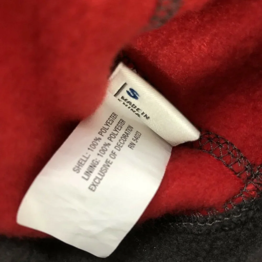 Old Navy Fleece Beanie -‎ Red and Gray Ohio State Colors - Size S